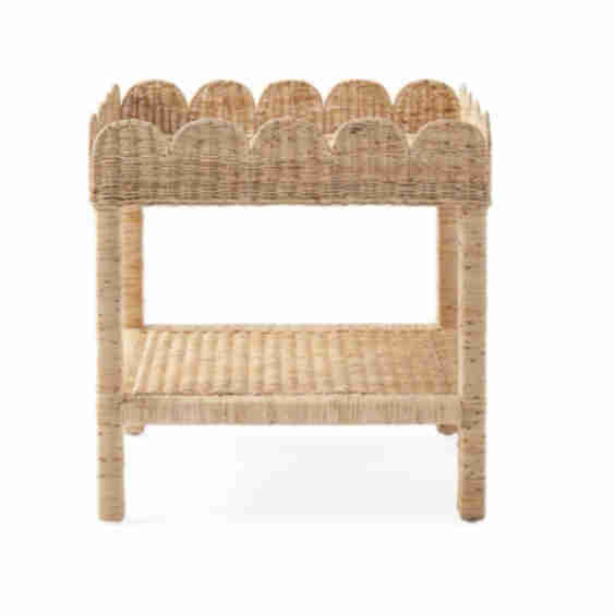 Scalloped Side Table