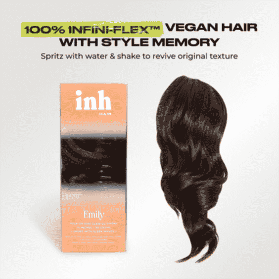 Emily Ponytail Extension 14” Short with Sleek Waves