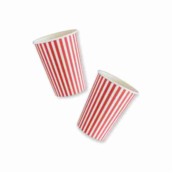 Candy Stripe Paper Cups (12pcs)