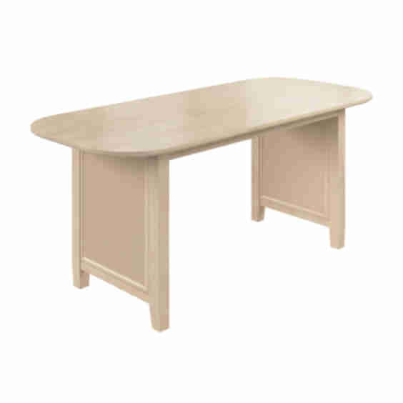 Camille 71 W Fluted Base Dining Table