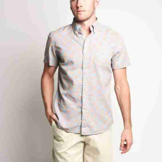 Palm Lead Summer Plain Weave Shirt
