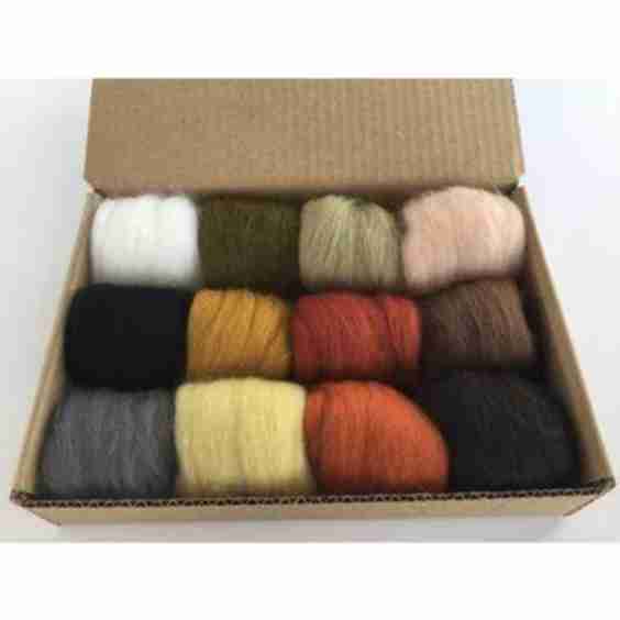 12 Color Set Wool Top