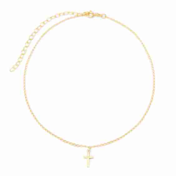 Petite Cross Choker Necklace