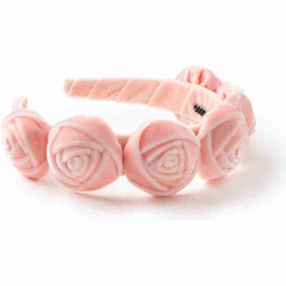 Rosette Velvet Headband 