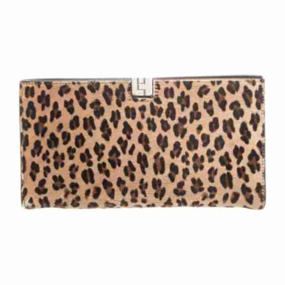 Animal Print Ponyhair Clutch (Pre-Owned)
