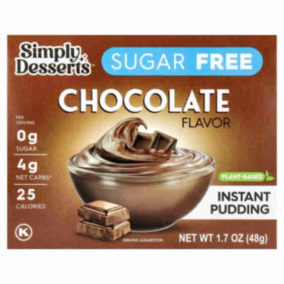 Plant-Based Instant Pudding, Chocolate, 1.7 oz (48 g)