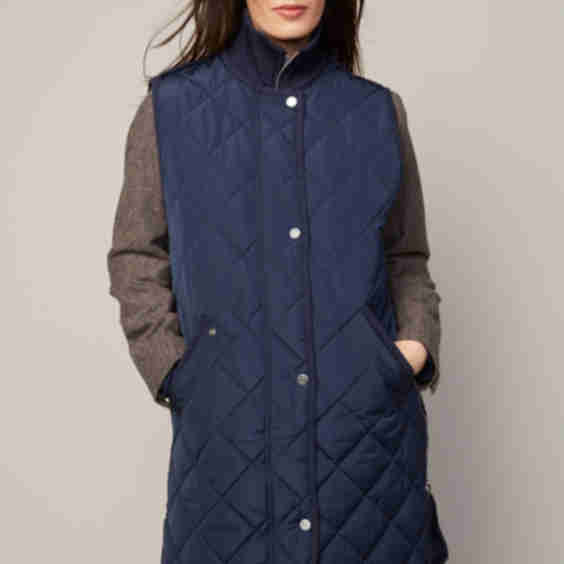 Destiny Sleeveless Quilted Vest With Zipper Detail