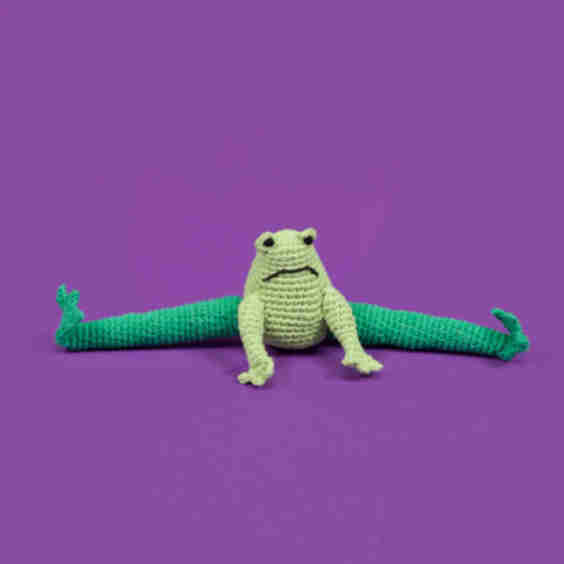 Hand Crochet Frog