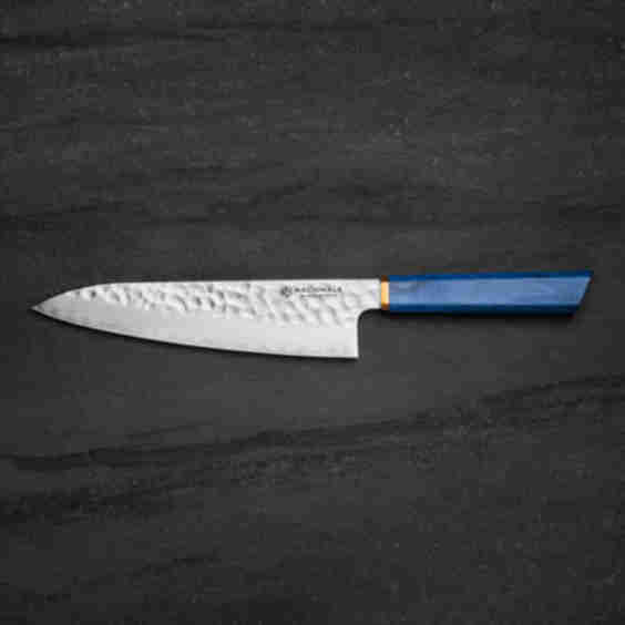 215mm Gyuto San Mai 440C Hammered Knife 