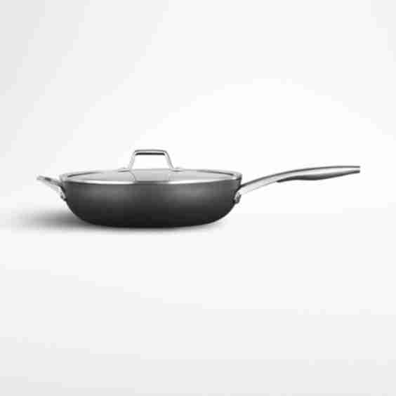 Premier Hard-Anodized Nonstick 13-Inch Deep Skillet with Lid