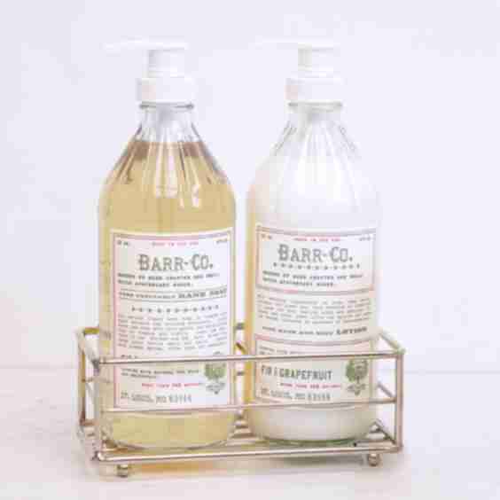 Fir + Grapefruit Soap & Lotion Caddy Set
