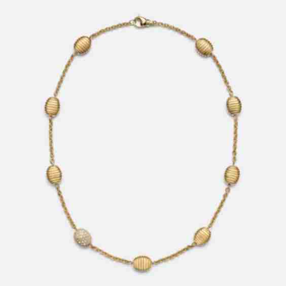 Isla Station Necklace with Diamonds
