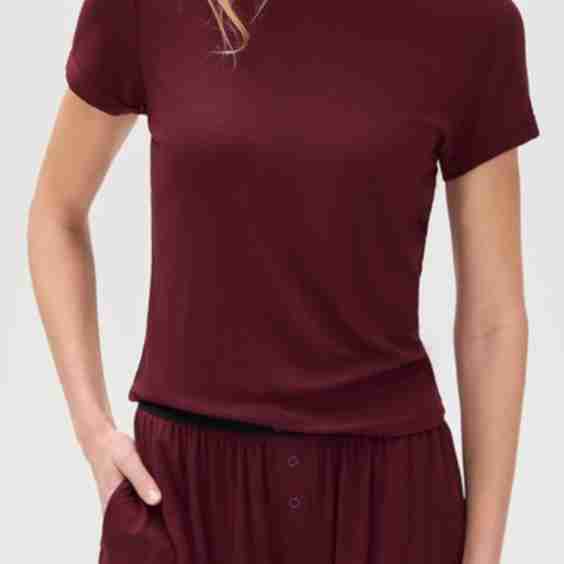 Soft Modal Rib Tee Short Set