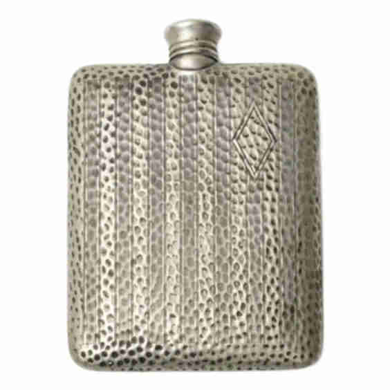 Silver Engraved Flask