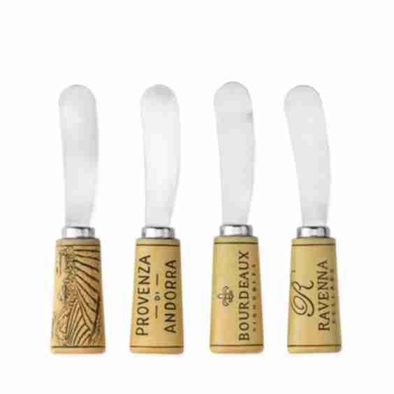 Cork Handled Cheese Spreader Set