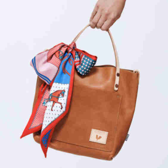 Saddle Leather Small Tote Bag