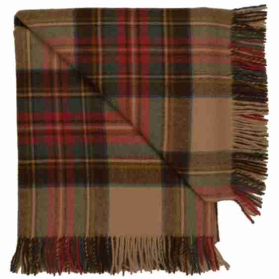 Merino Wool Throw ~ Antique Dress Stewart ~