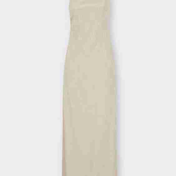 Pattern Jacquard Drape Dress Halter Neck