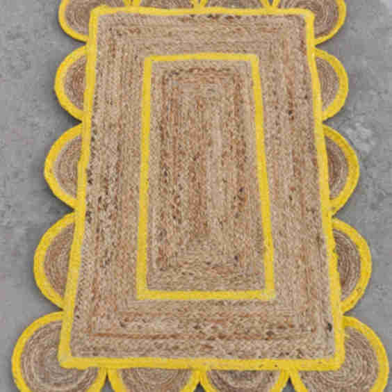Scalloped Jute Rug