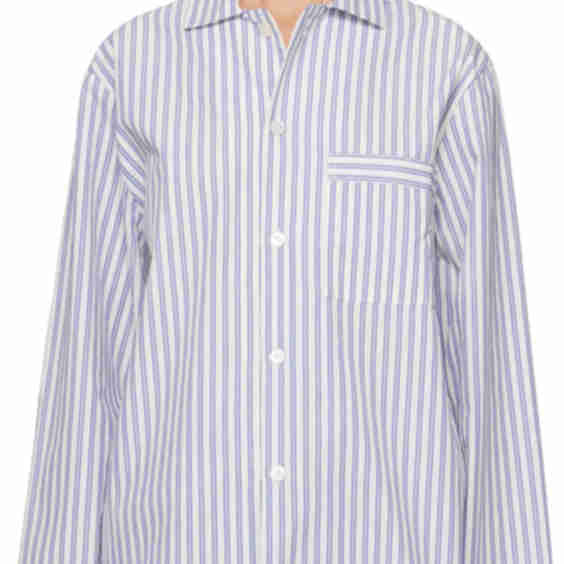 Poplin Long-Sleeved Pyjama Shirt