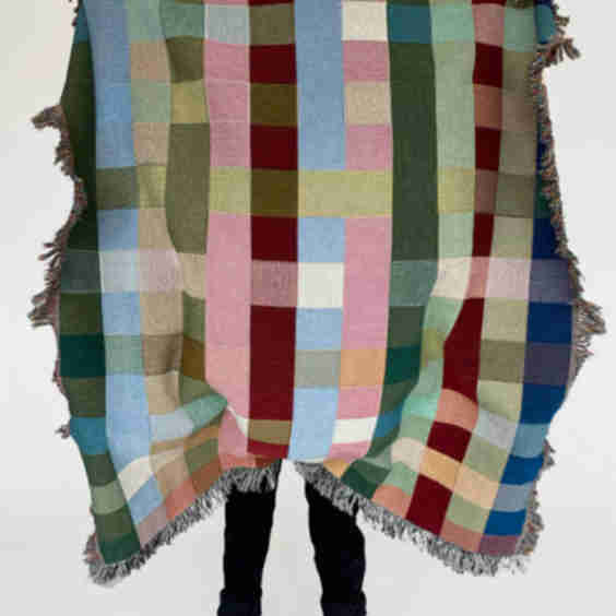 Small Woven Throw Blanket