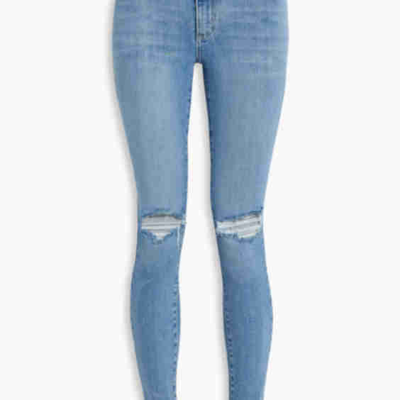 Cult Distressed High-Rise Skinny Jeans