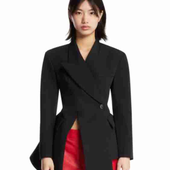 Black Sculptural Blazer