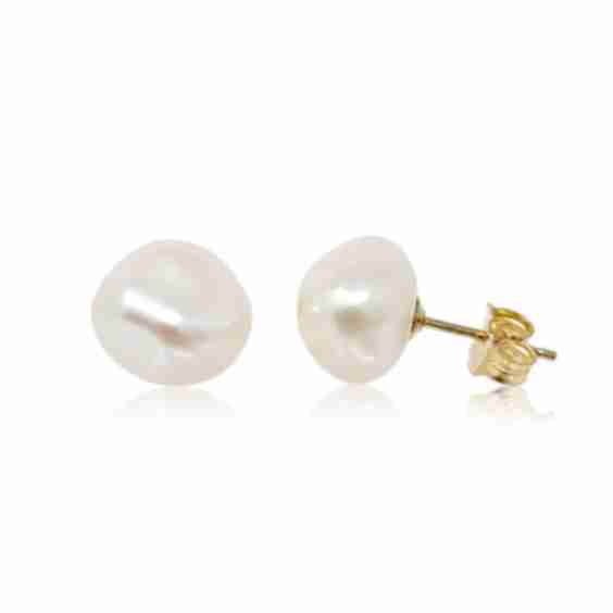 Dot Keshi Pearl Stud Earrings