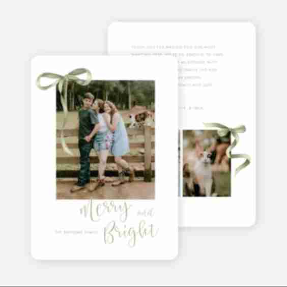 Delicate Ties Holiday Card