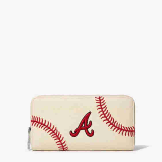 Atlanta Braves Zip Wallet Baseball Wallet 