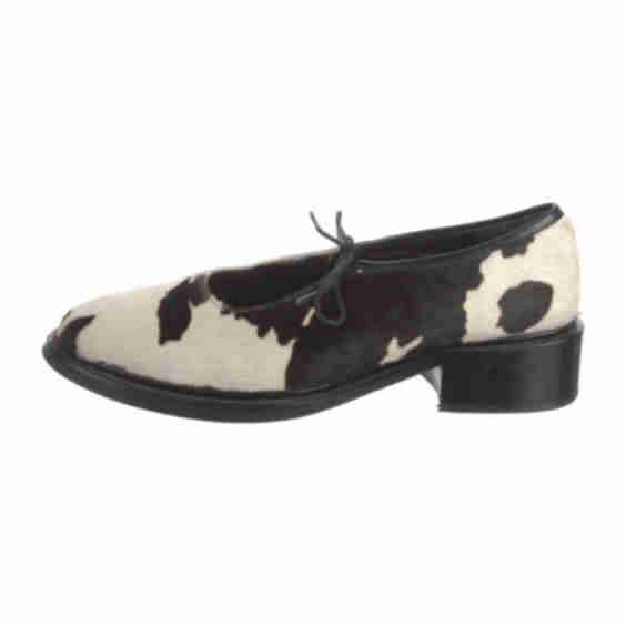 Ponyhair Printed Mules