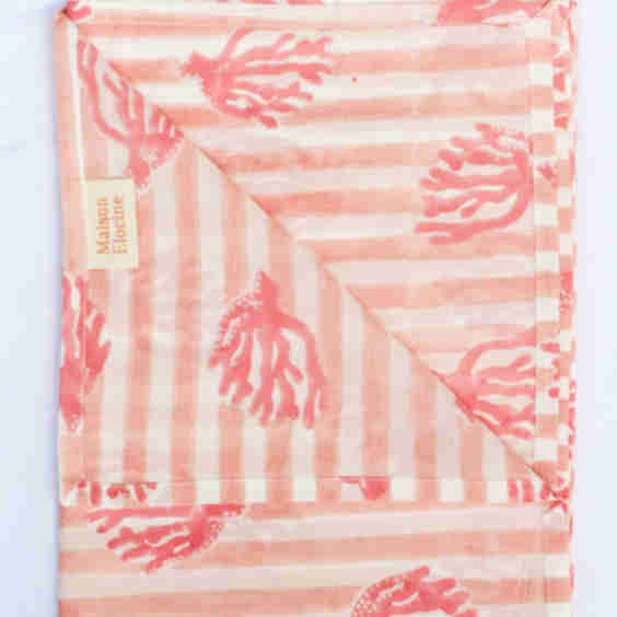 Coral Striped Pareo