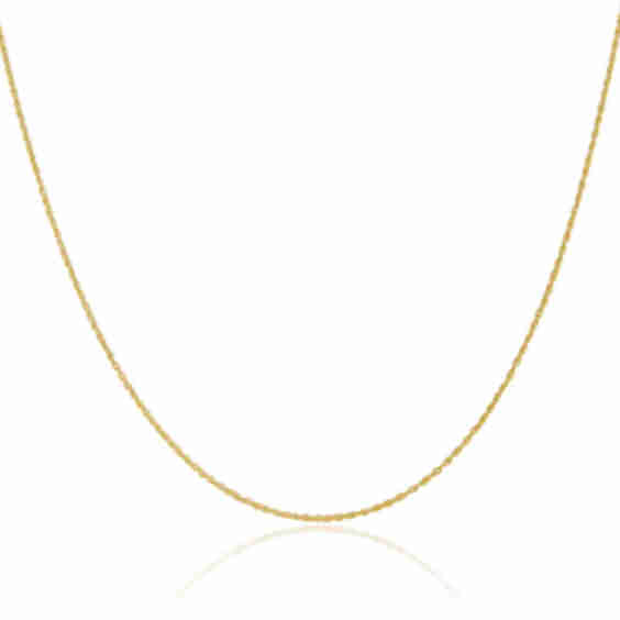 1.1mm Dainty Rope Chain Necklace
