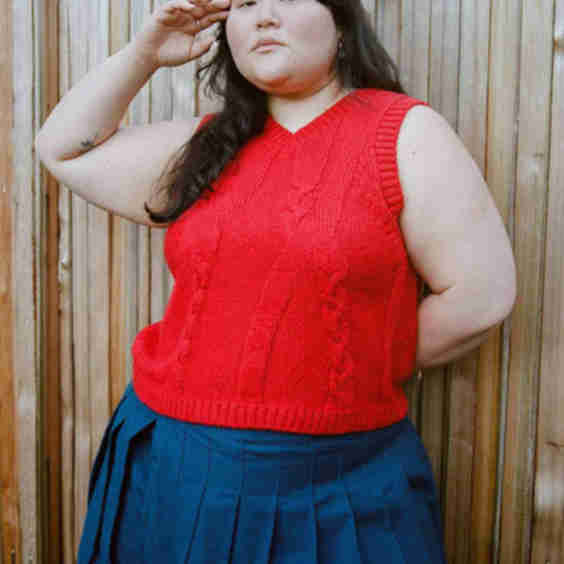 Braided Knit Vest