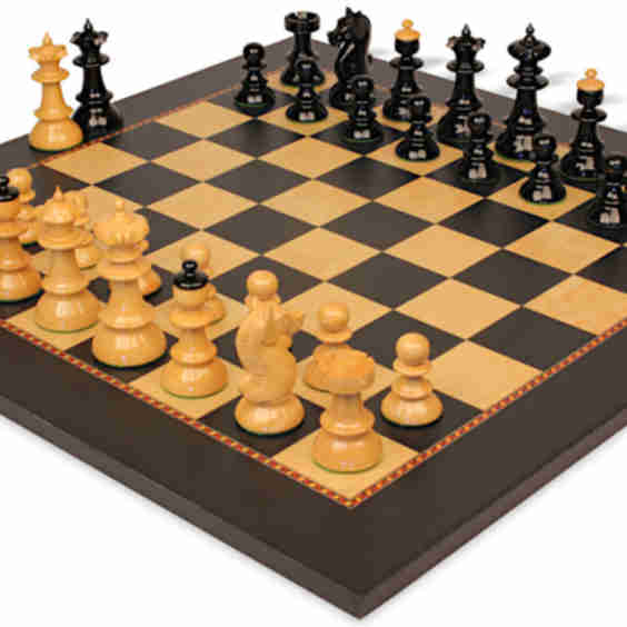 Vienna Coffee House Antique Reproduction Chess Set