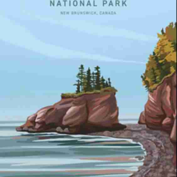 Fundy National Park Print Postcard
