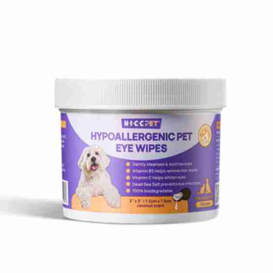  Hypoallergenic Pet Eye Wipes for Dog & Cat
