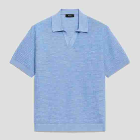 Brenan Polo Shirt in Pacific Linen