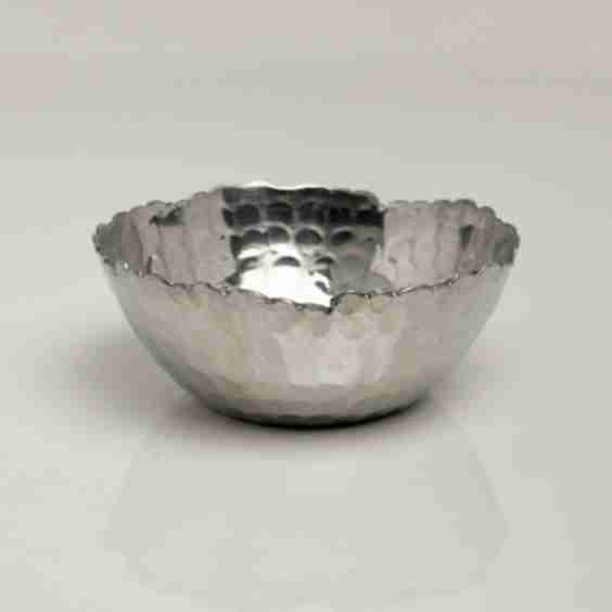Aluminum Bowl With Torn Edges