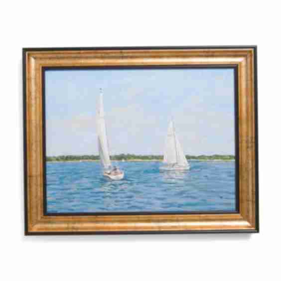 Two Sailboats Wall Art