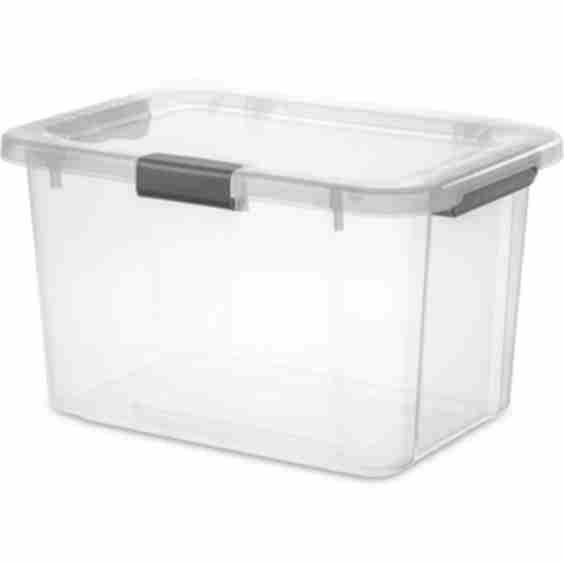 30qt Hinged Lid Latch Box