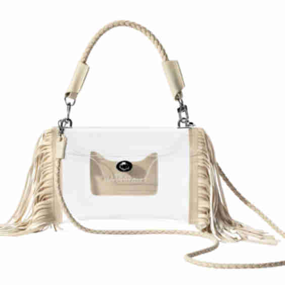Clear Fringe Crossbody Bag