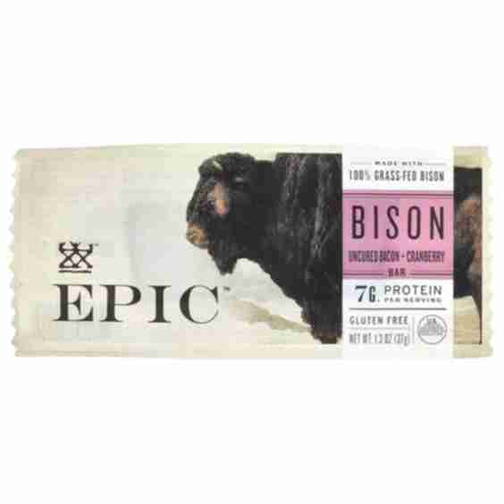 Bison Bar, Uncured Bacon + Cranberry (37g)