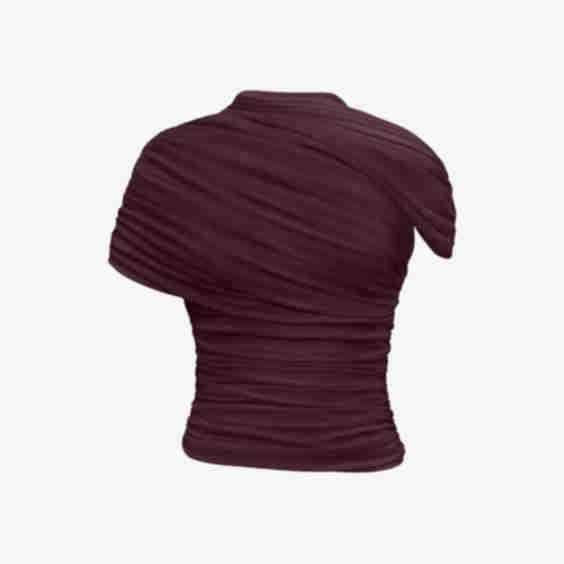 The Draped Shoulder Top