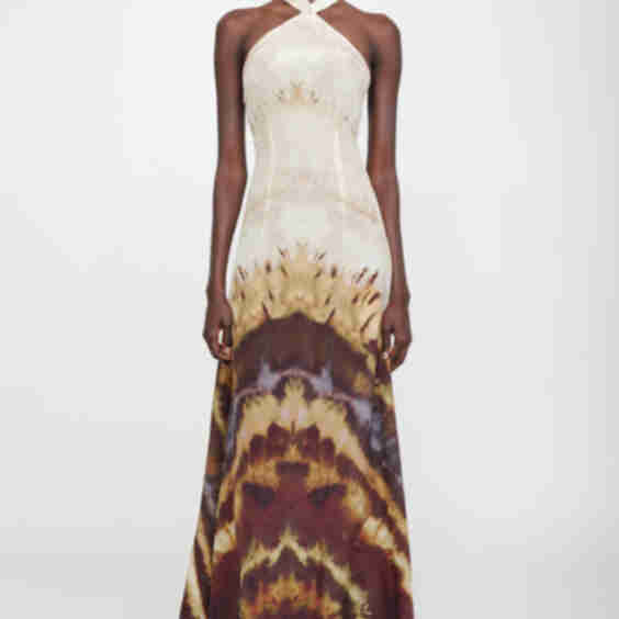 Silk Halter Dress