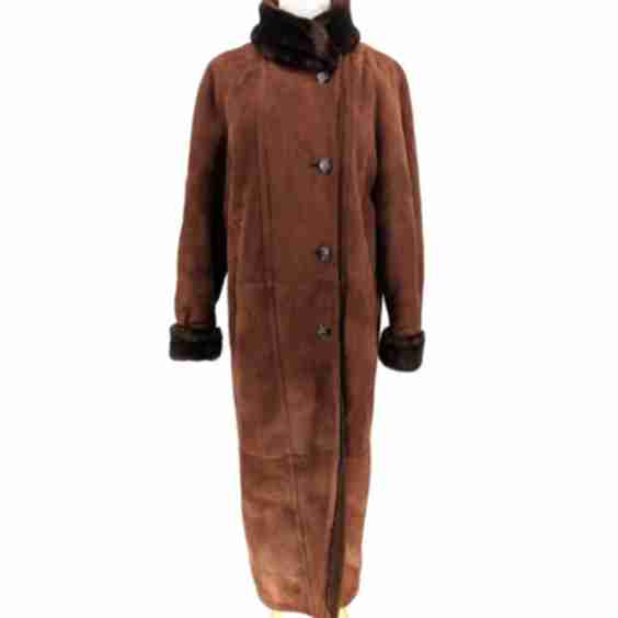 Vintage Fantazia Shearling Maxi Coat