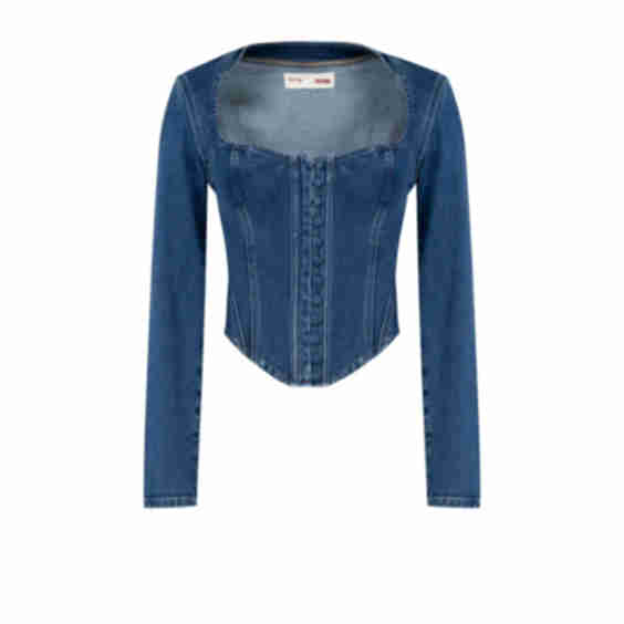 Your Itch Corset Denim Corset Top