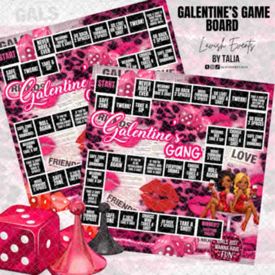 Galentine’s Adult Game Board