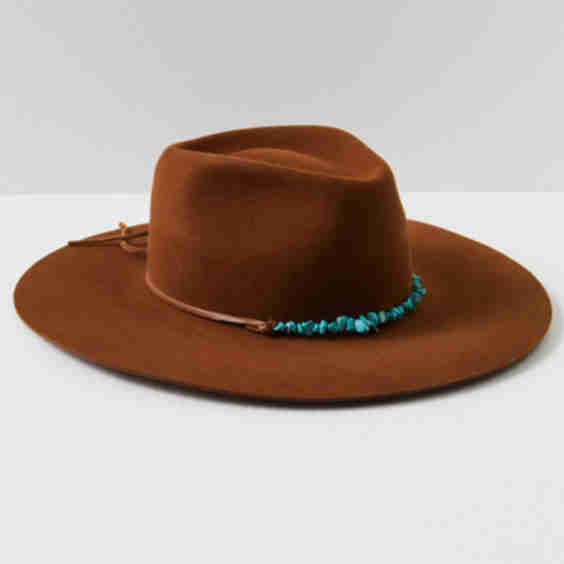 Montana Turquoise Wrap Felt Hat
