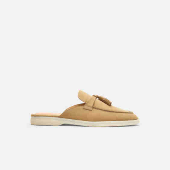 Lucrezia Tassel Suede Mules